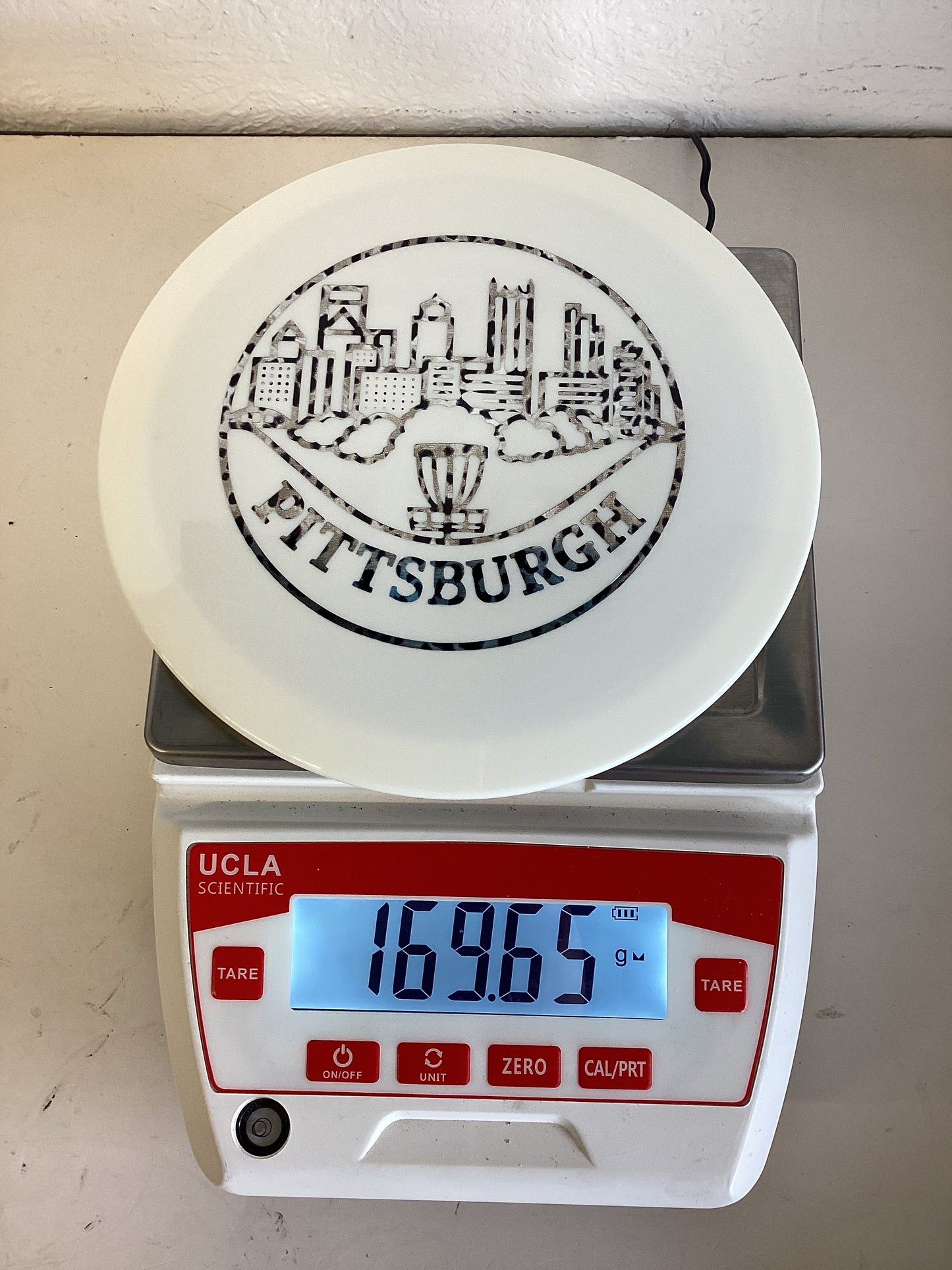 Discraft Paul McBeth White ESP Athena - Bottom Stamp