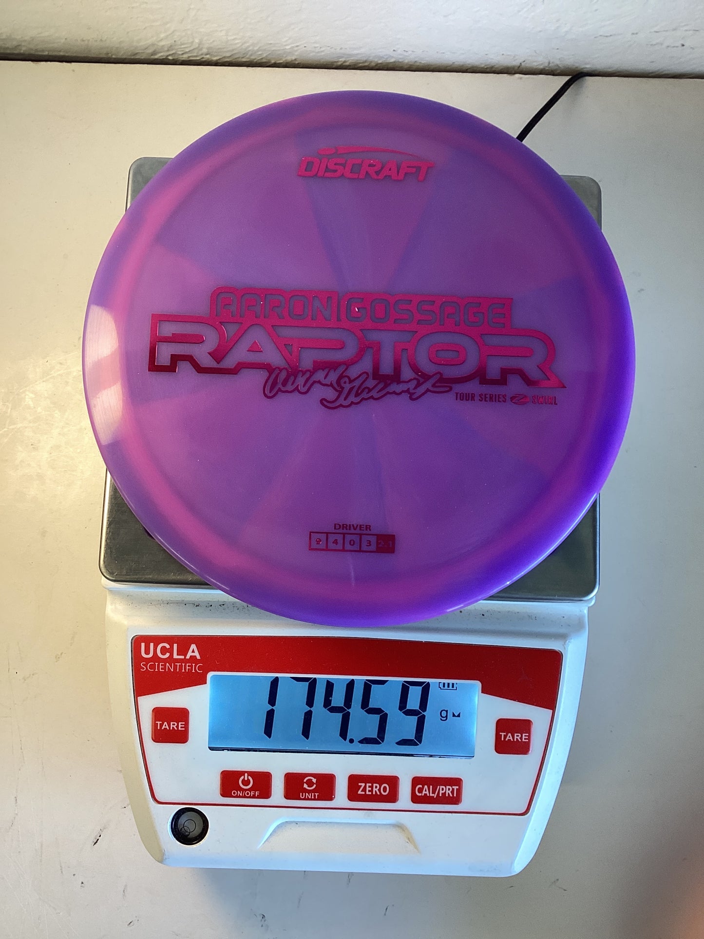 Discraft Z Swirl Raptor Aaron Gossage 2025 Tour Series