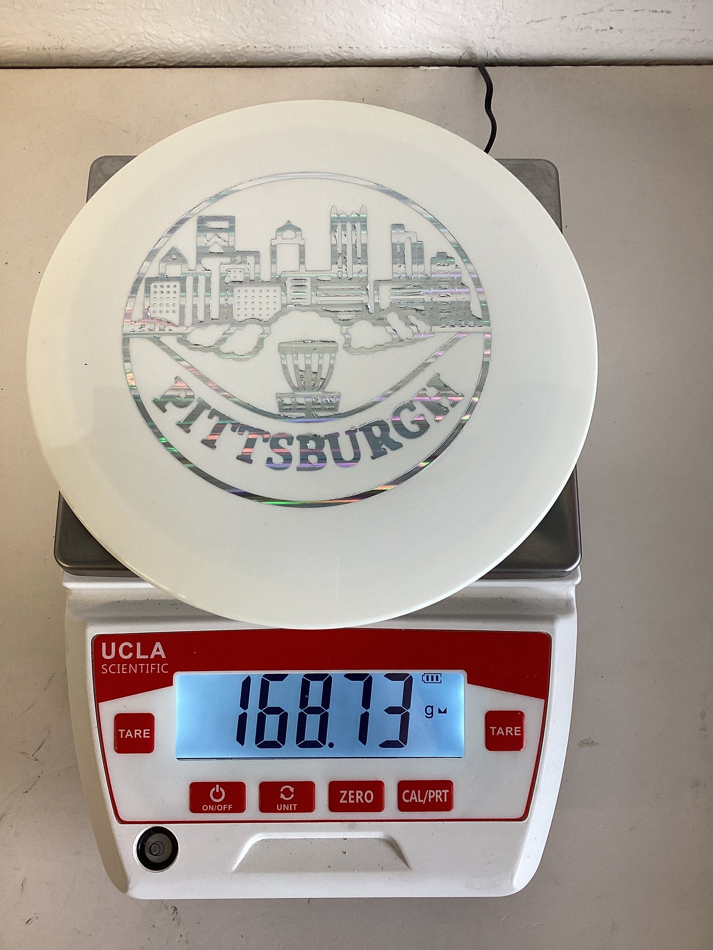 Discraft Paul McBeth White ESP Athena - Bottom Stamp