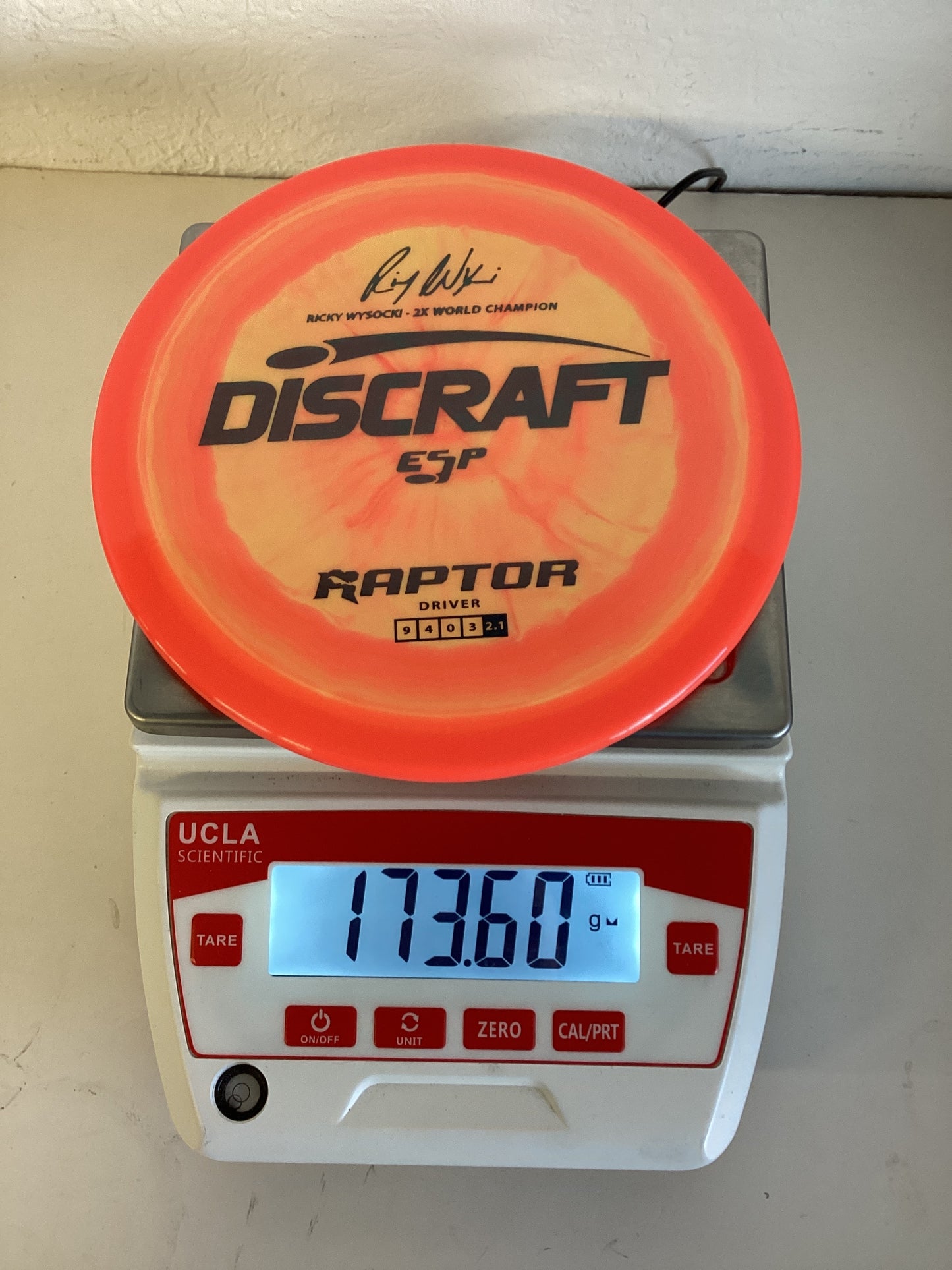Discraft ESP Raptor - Ricky Wysocki 2x World Champion Stamp
