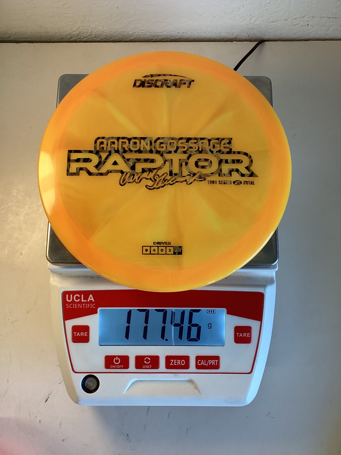 Discraft Z Swirl Raptor Aaron Gossage 2025 Tour Series