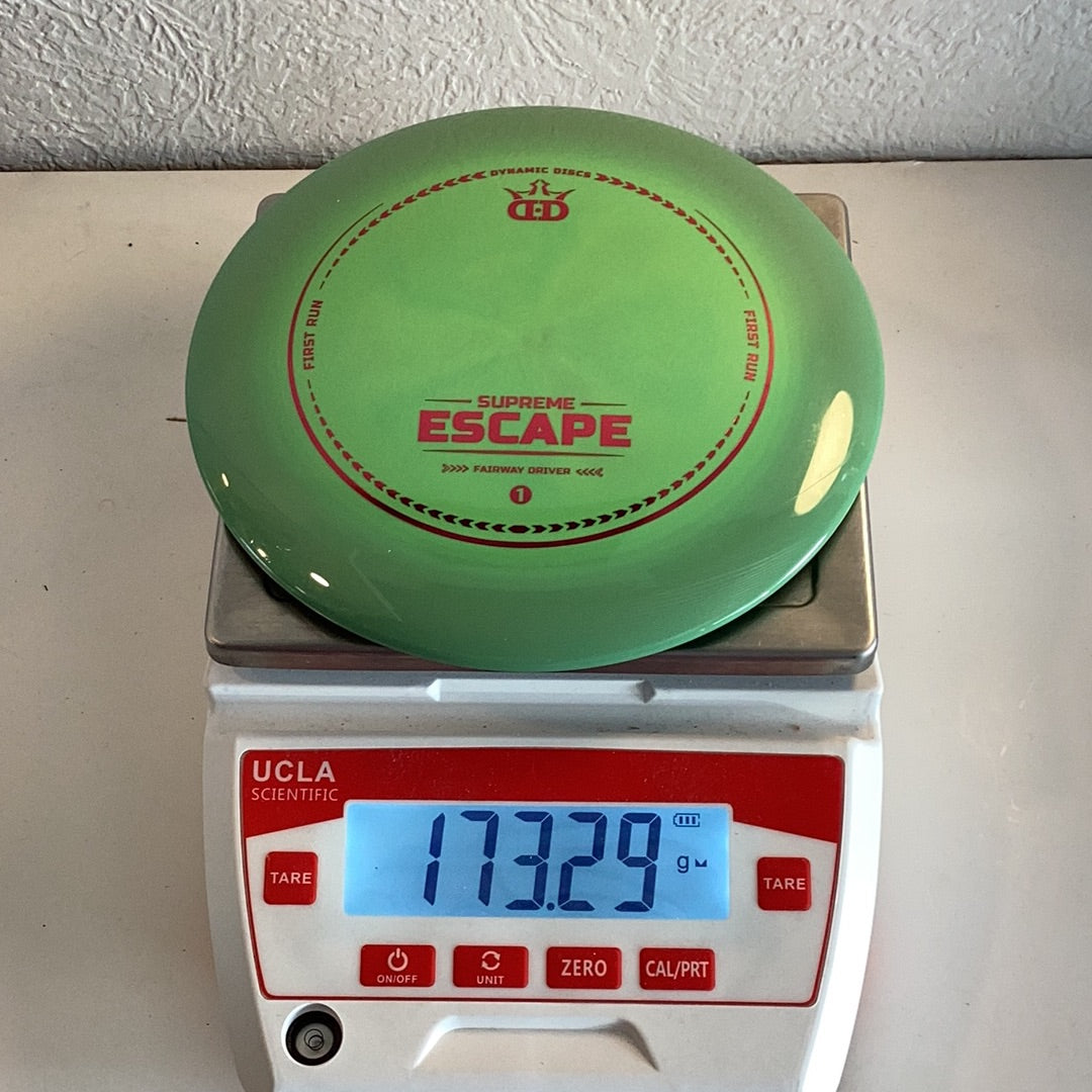 Dynamic Discs Supreme Escape First Run