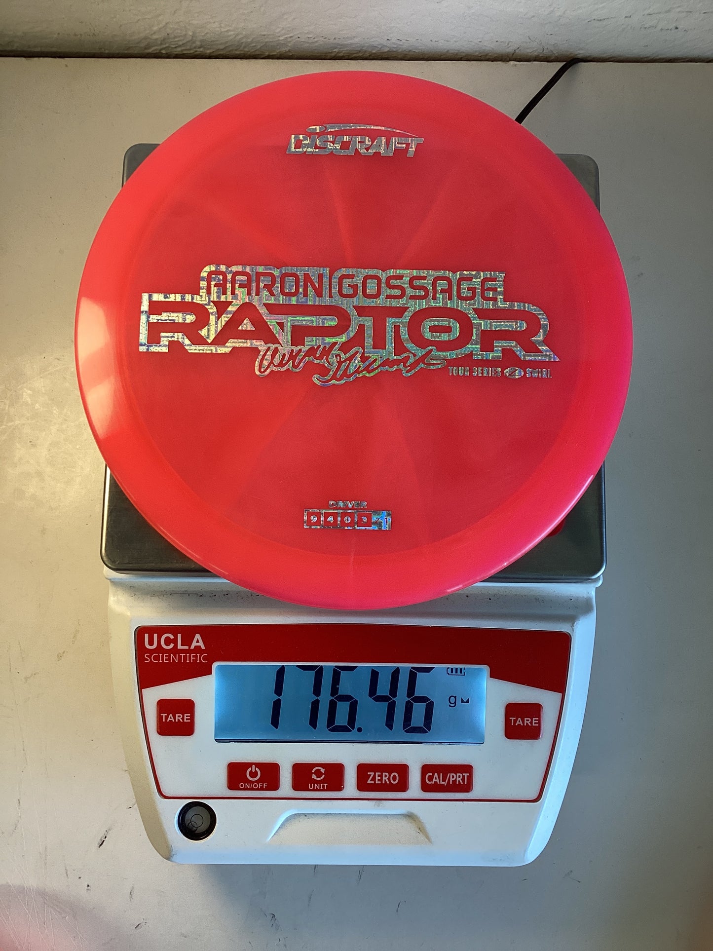 Discraft Z Swirl Raptor Aaron Gossage 2025 Tour Series