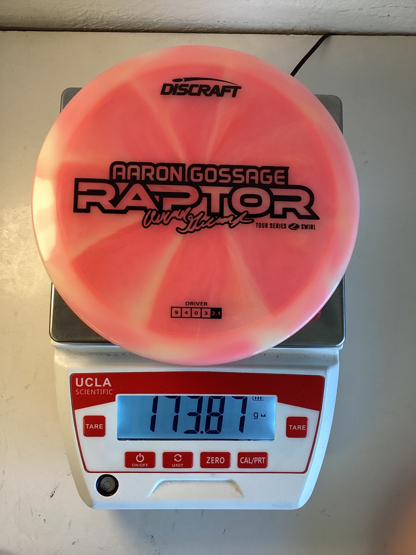 Discraft Z Swirl Raptor Aaron Gossage 2025 Tour Series