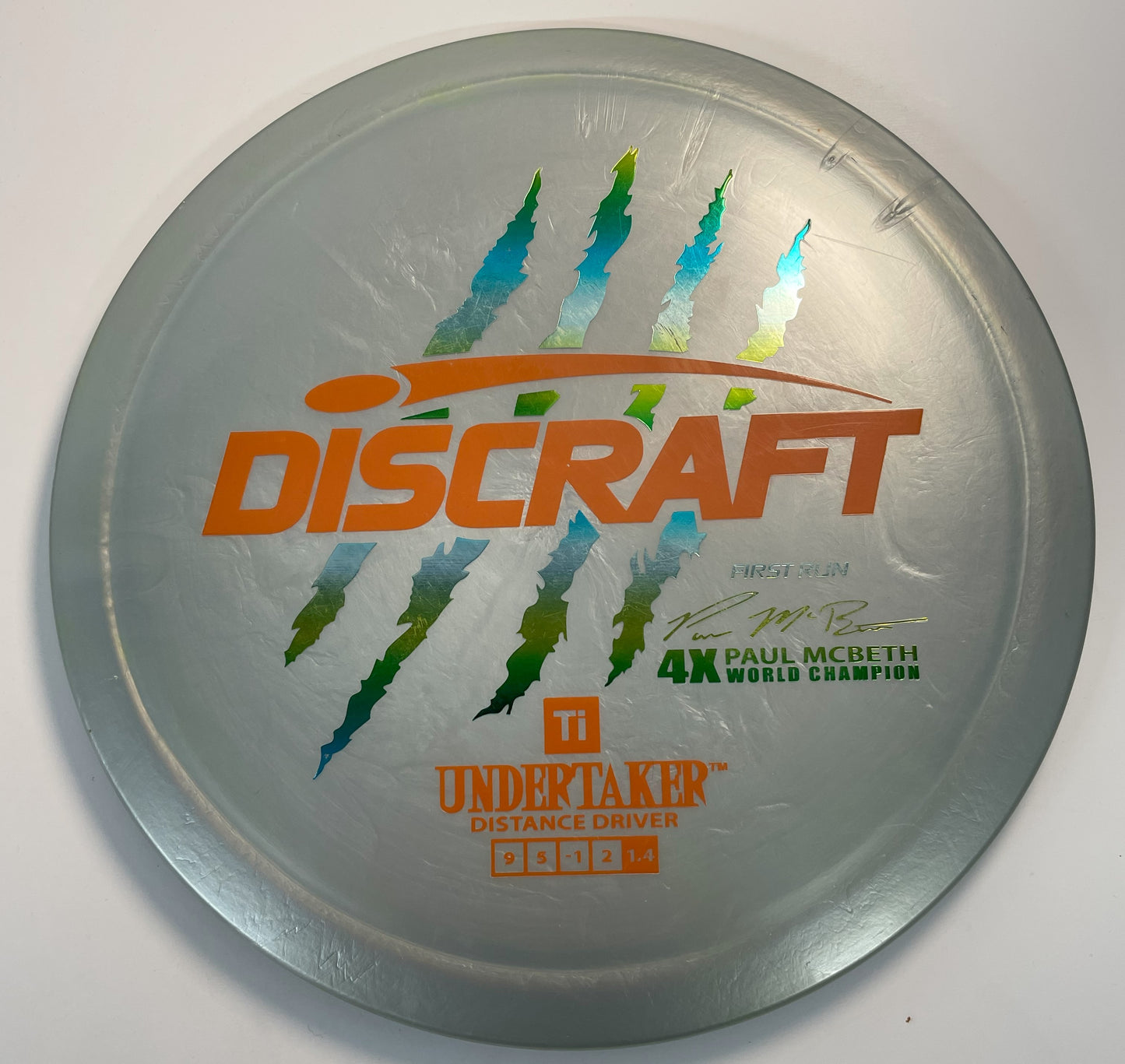 Discraft Paul McBeth First Run Titanium Undertaker - 4x Claw *Rare*