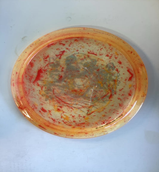 Meridian-Discs-Marbled-Clarus-Rip-Current-Orange-174.47g PRE-OWNED