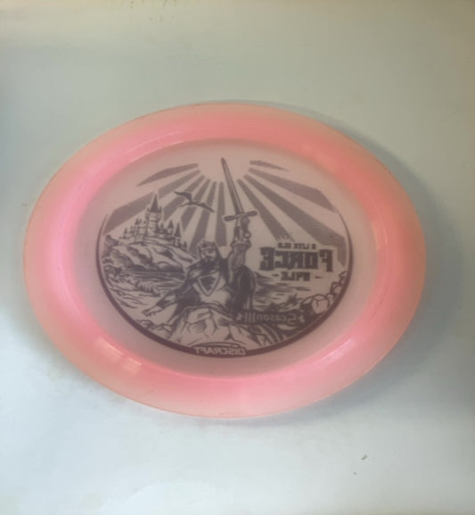 Discraft-Z-Lite-Glo-Force-Pink-167.14g PRE-OWNED