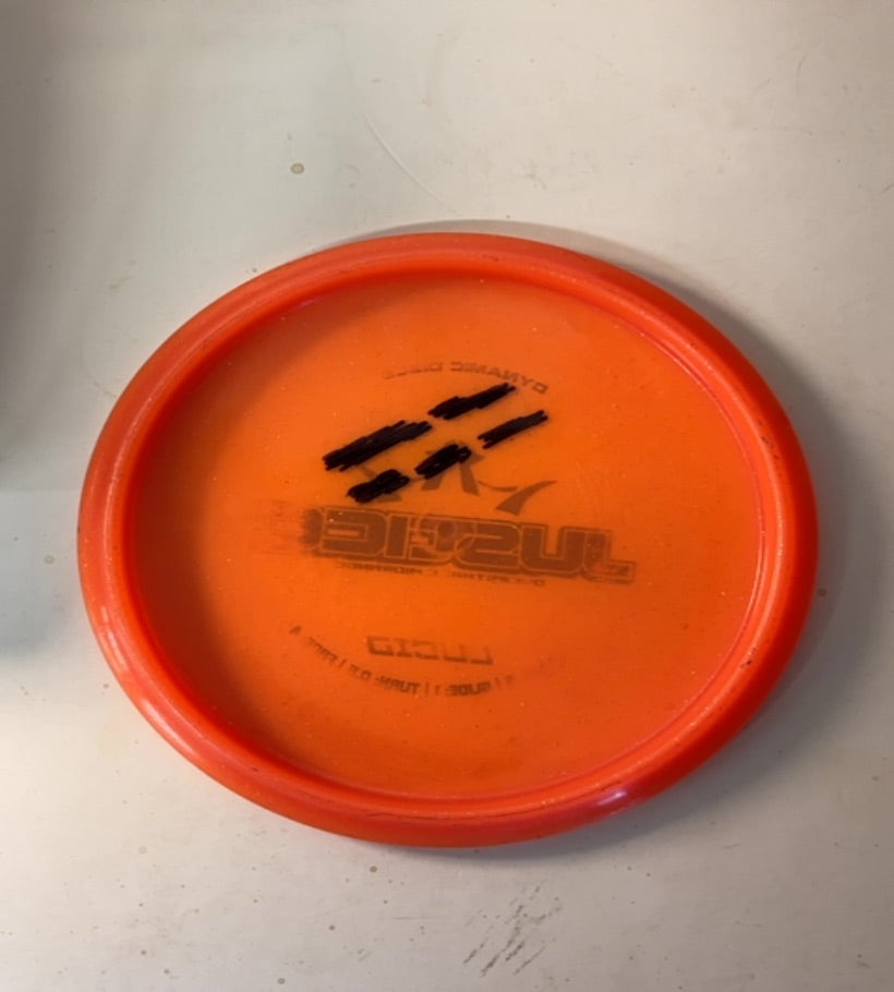 Dynamic Discs-Lucid-Justice-Orange-171.14g PRE-OWNED