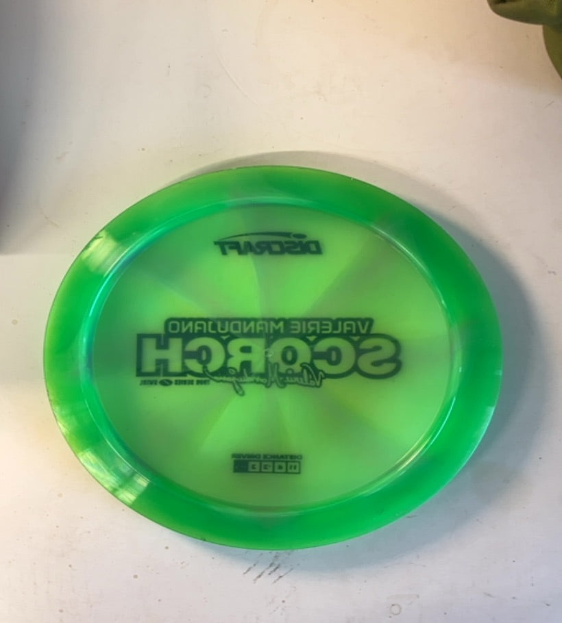 Discraft-Z Swirl-Scorch-Green-176.09g PRE-OWNED