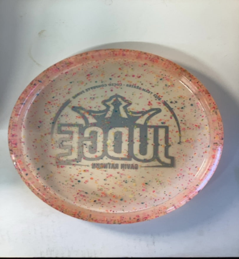 Dynamic-Discs-Lucid-Confetti-Judge-Pink-175.24g PRE-OWNED