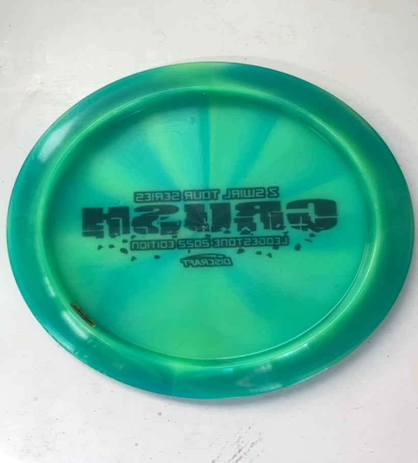 Discraft-Z Swirl-Crush Ledgestone 2022-Green-174.66g PRE-OWNED