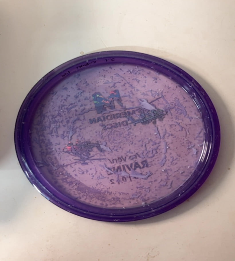 Meridian Discs-Marbled Clarus-Ravine-Purple-177.41g PRE-OWNED