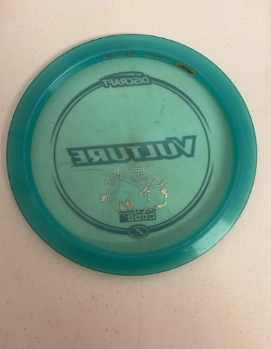 Discraft-Z Line-Vulture-Teal-173.75g PRE-OWNED