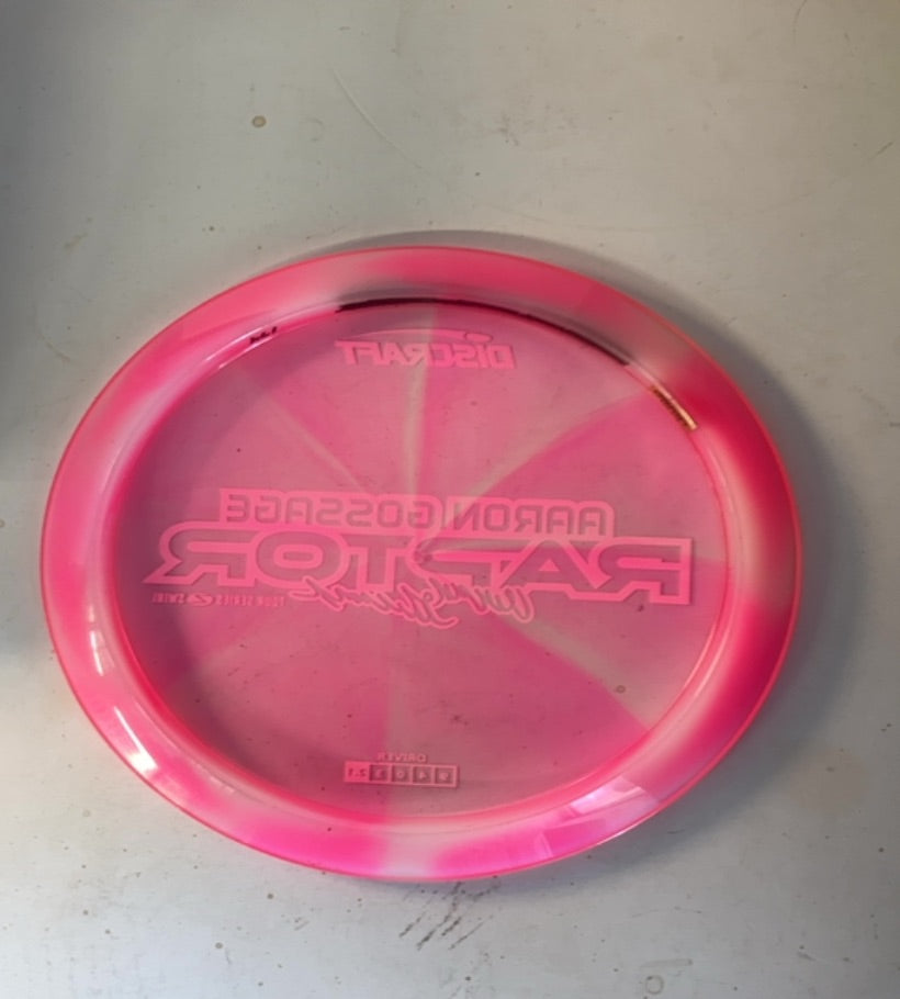 Discraft-Z Swirl-Raptor-Pink/White-174.58g PRE-OWNED