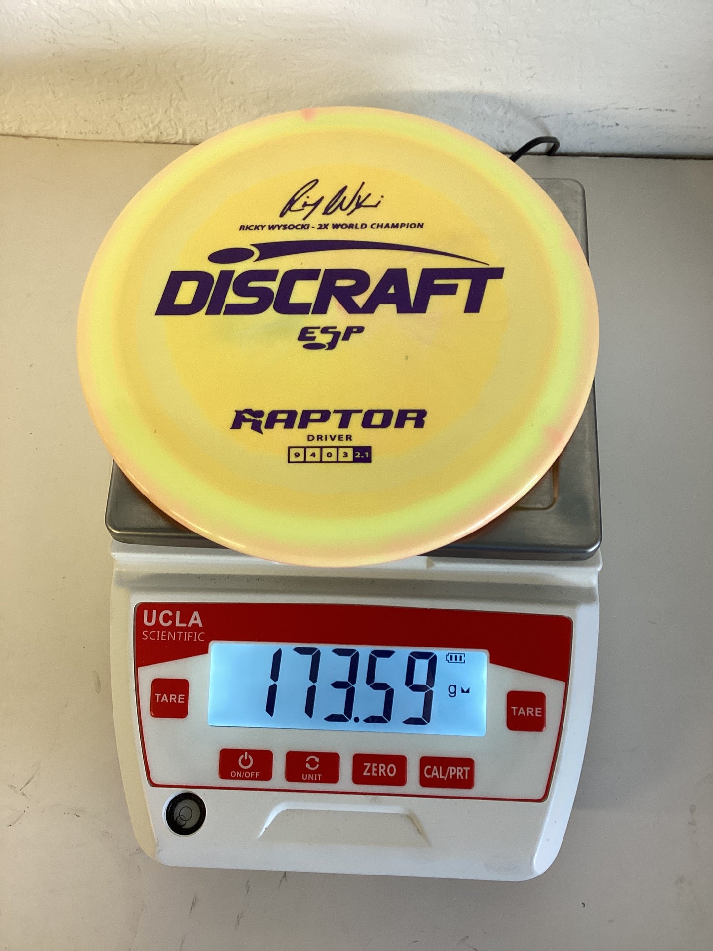 Discraft ESP Raptor - Ricky Wysocki 2x World Champion Stamp