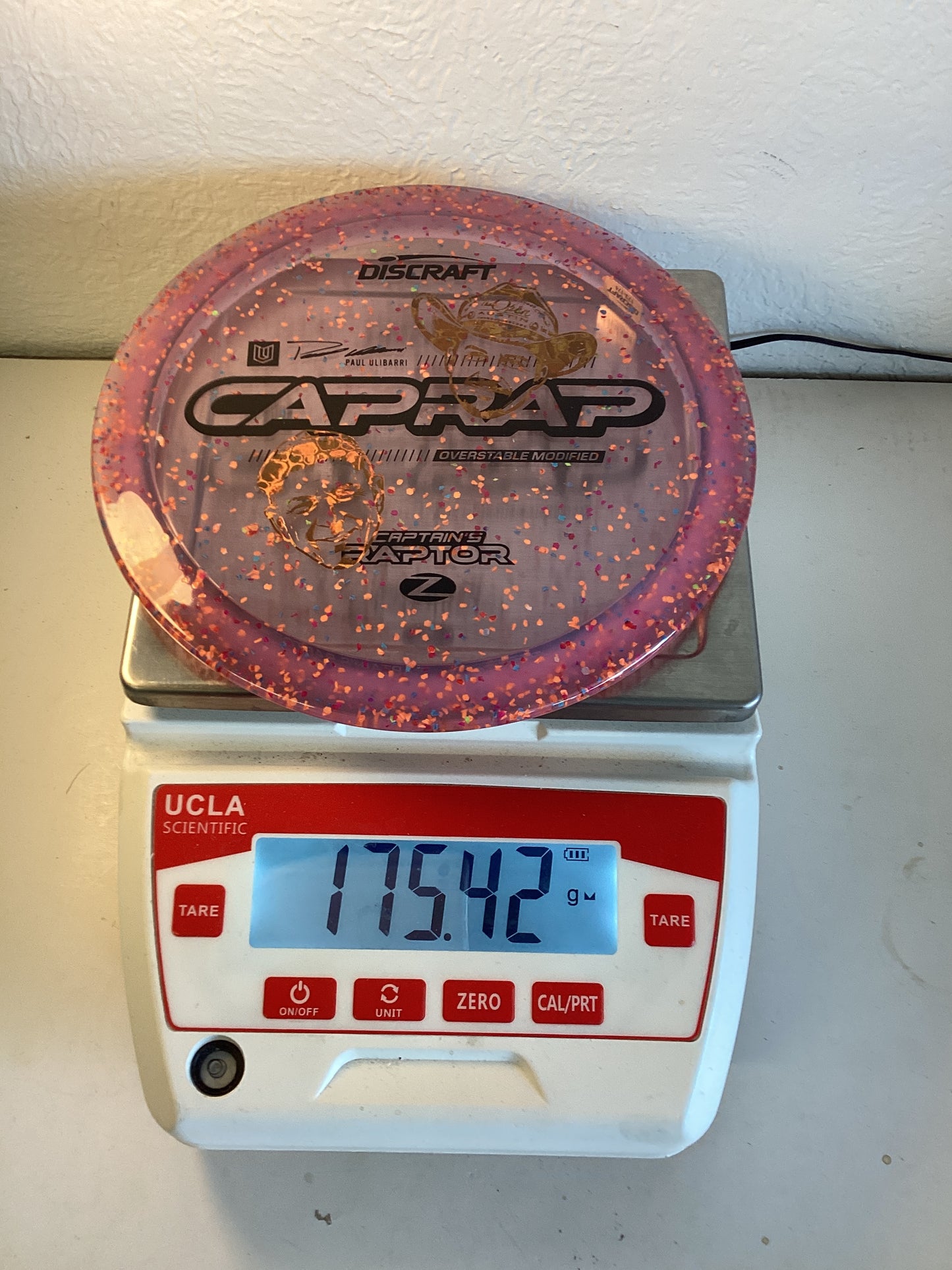 Discraft Z Confetti Captain's Raptor - Paul Ulibarri x Brad Hammock Collab
