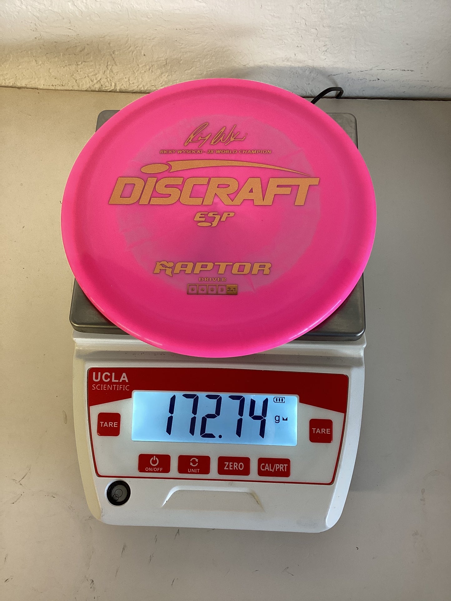 Discraft ESP Raptor - Ricky Wysocki 2x World Champion Stamp