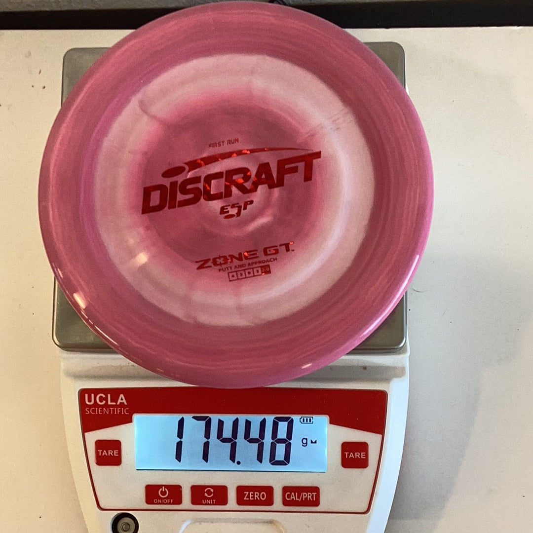 Discraft First Run ESP Zone GT with Banger Top