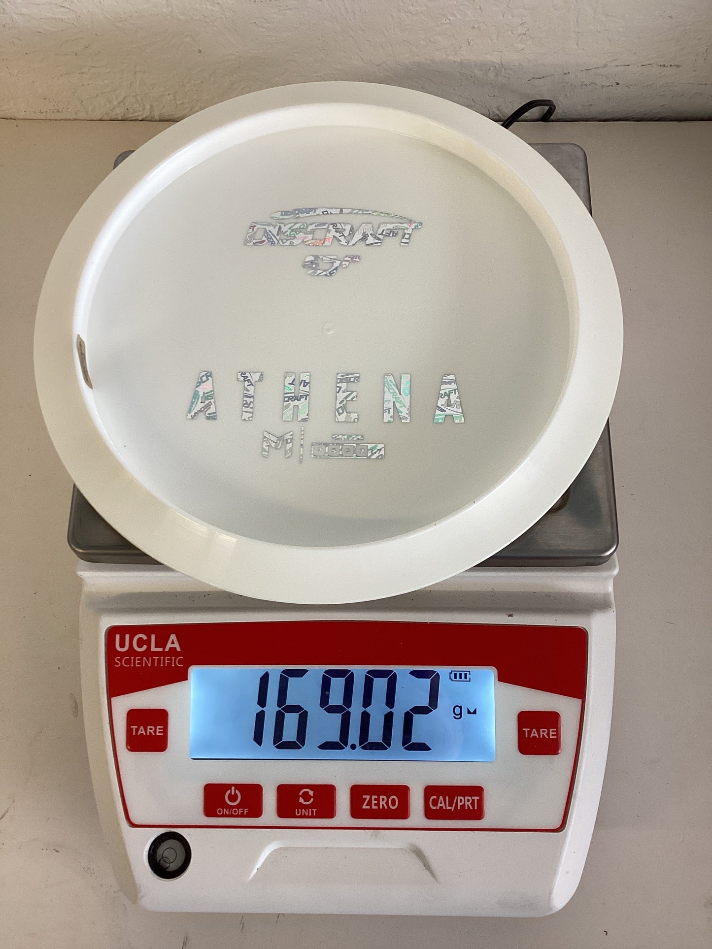 Discraft Paul McBeth White ESP Athena - Bottom Stamp