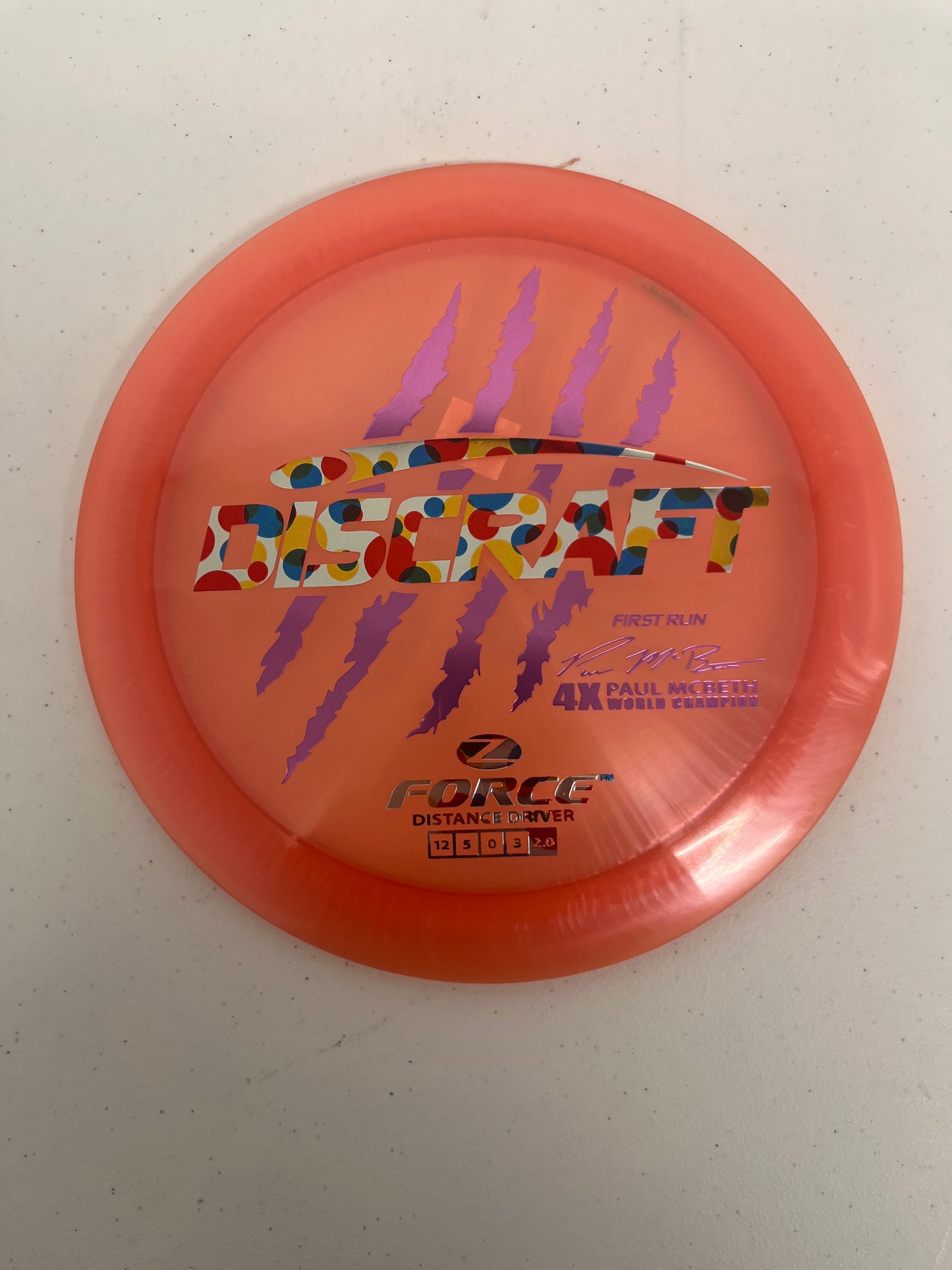 Discraft Paul McBeth First Run Z-Line Force - 4x Claw *Rare*
