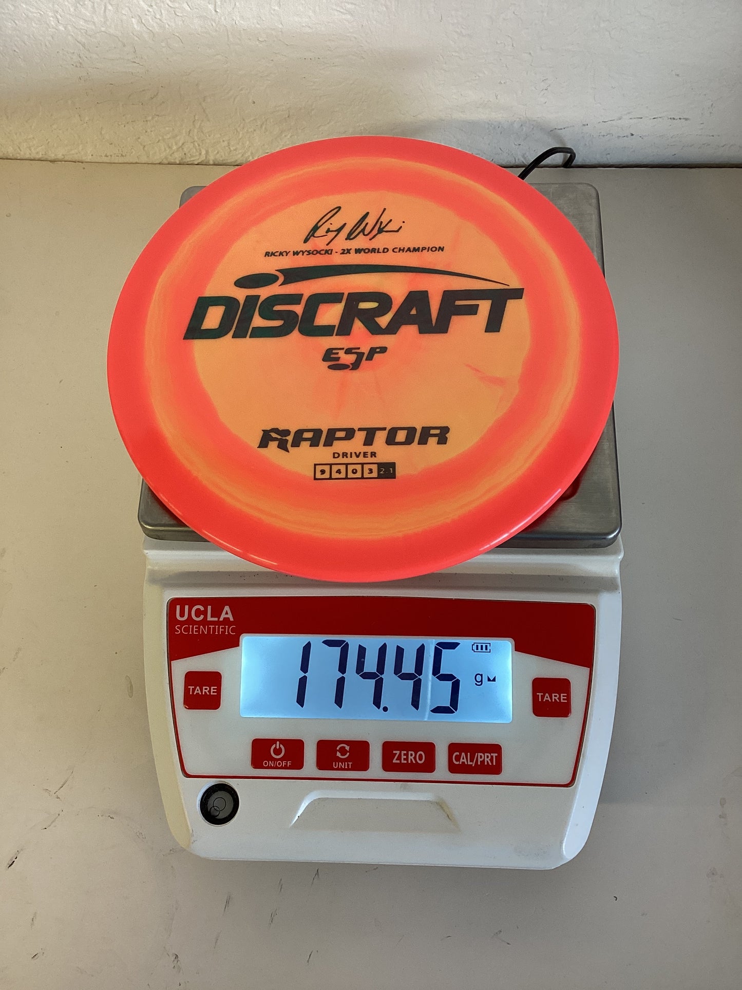 Discraft ESP Raptor - Ricky Wysocki 2x World Champion Stamp