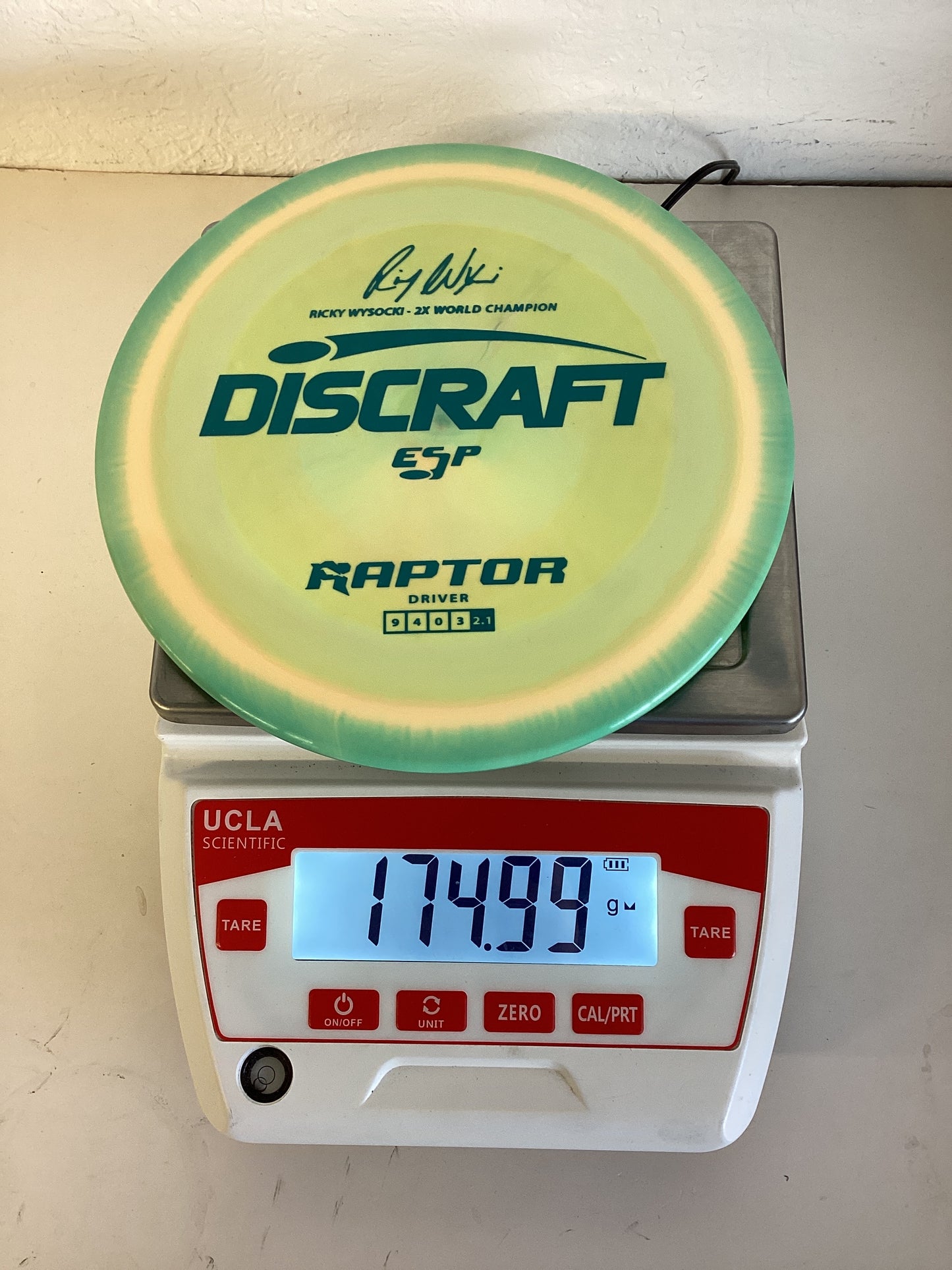 Discraft ESP Raptor - Ricky Wysocki 2x World Champion Stamp