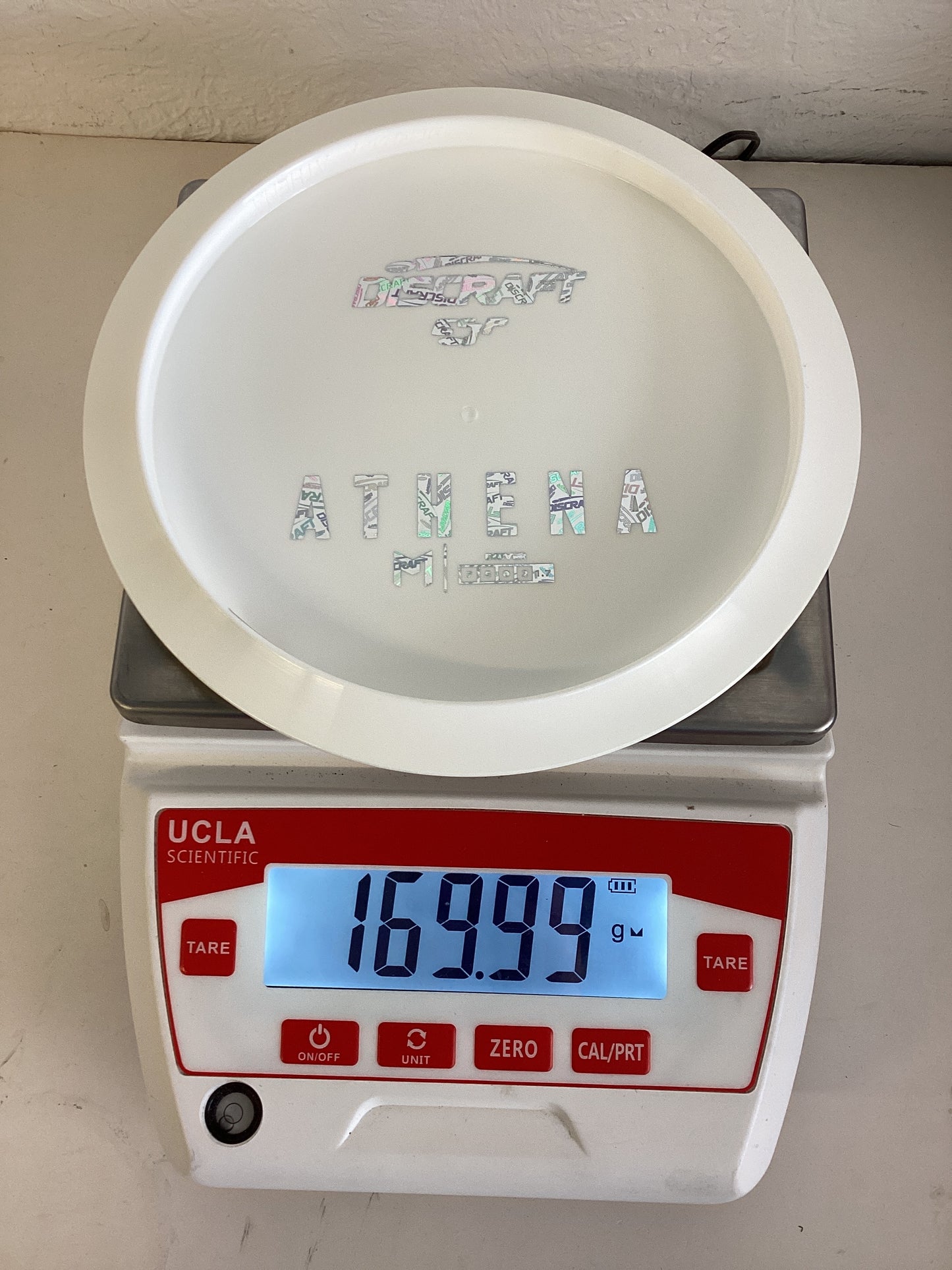 Discraft Paul McBeth White ESP Athena - Bottom Stamp