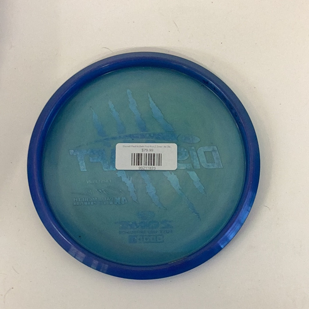 Discraft Paul McBeth First Run Z Zone - 4x Claw *Rare*