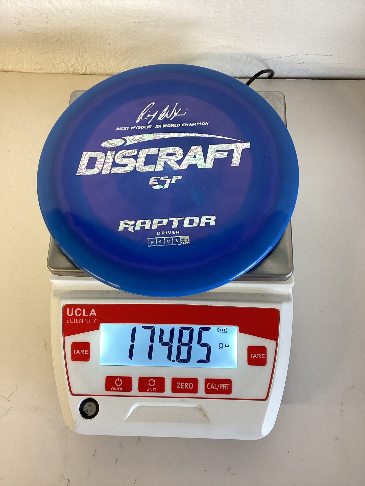 Discraft ESP Raptor - Ricky Wysocki 2x World Champion Stamp