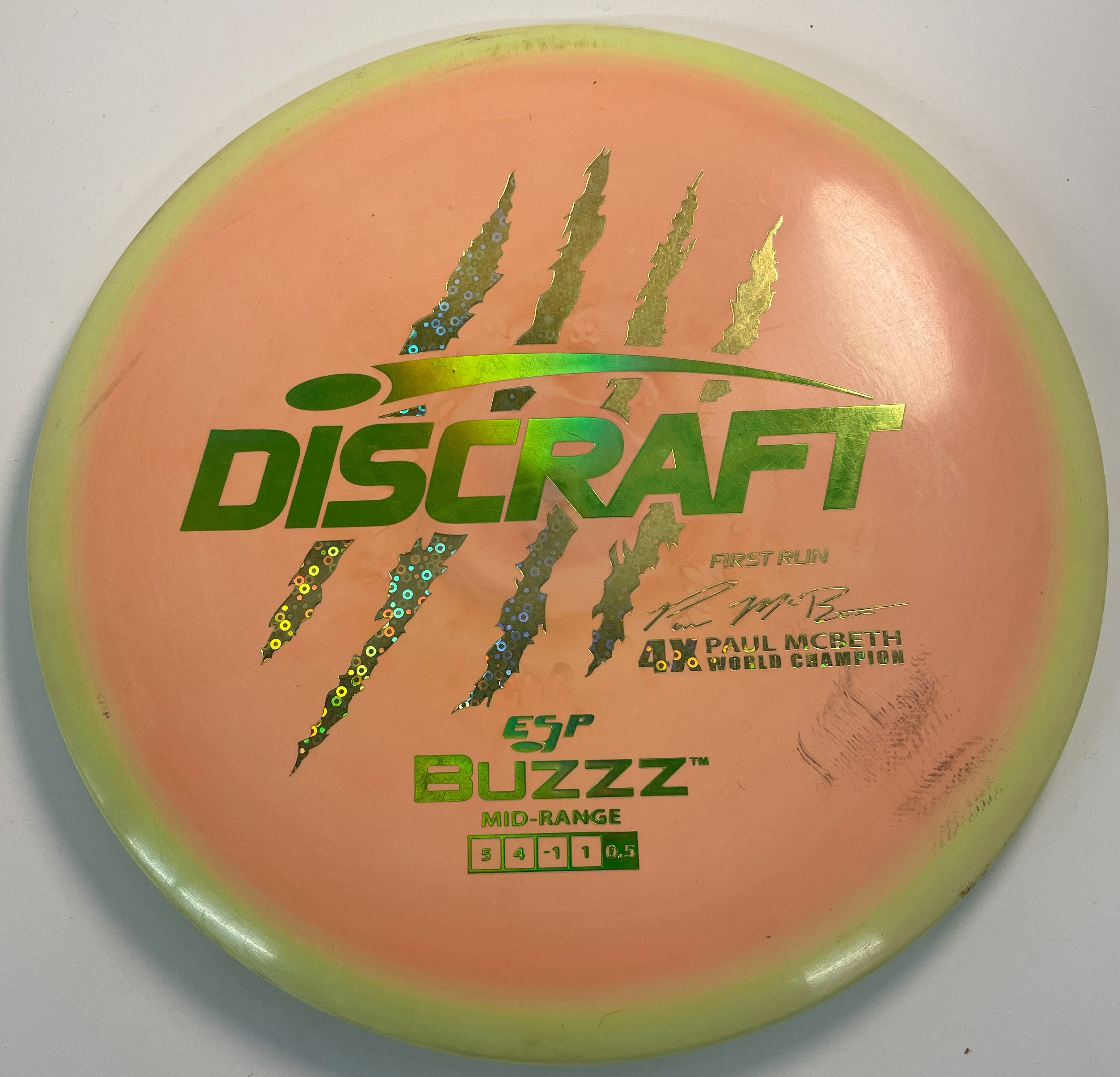 RARE shops Super Swirly Discraft Paul McBeth 5x Claw Buzzz