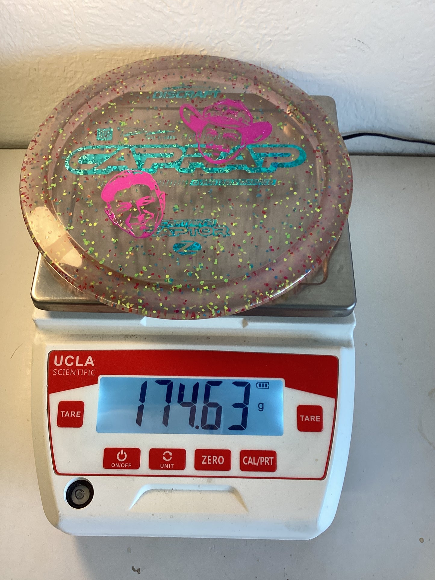 Discraft Z Confetti Captain's Raptor - Paul Ulibarri x Brad Hammock Collab