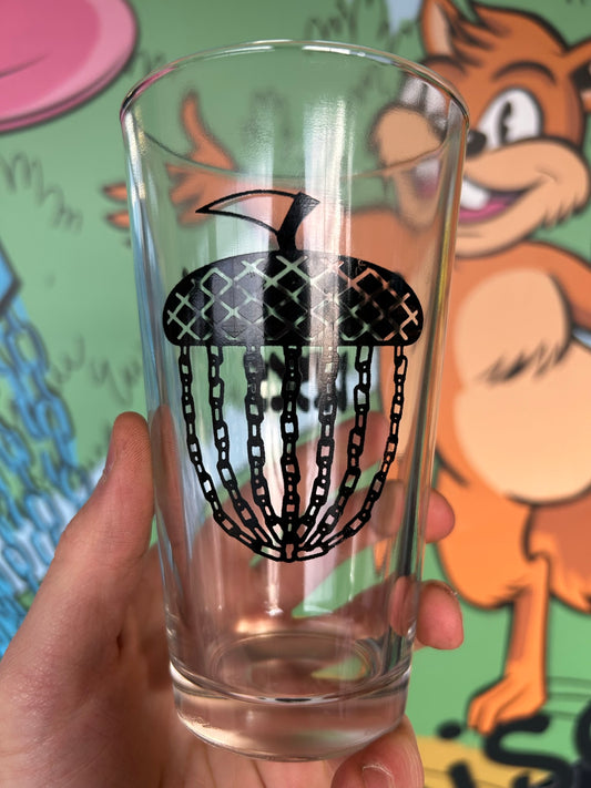 Squirrelly Discs Pint Glass