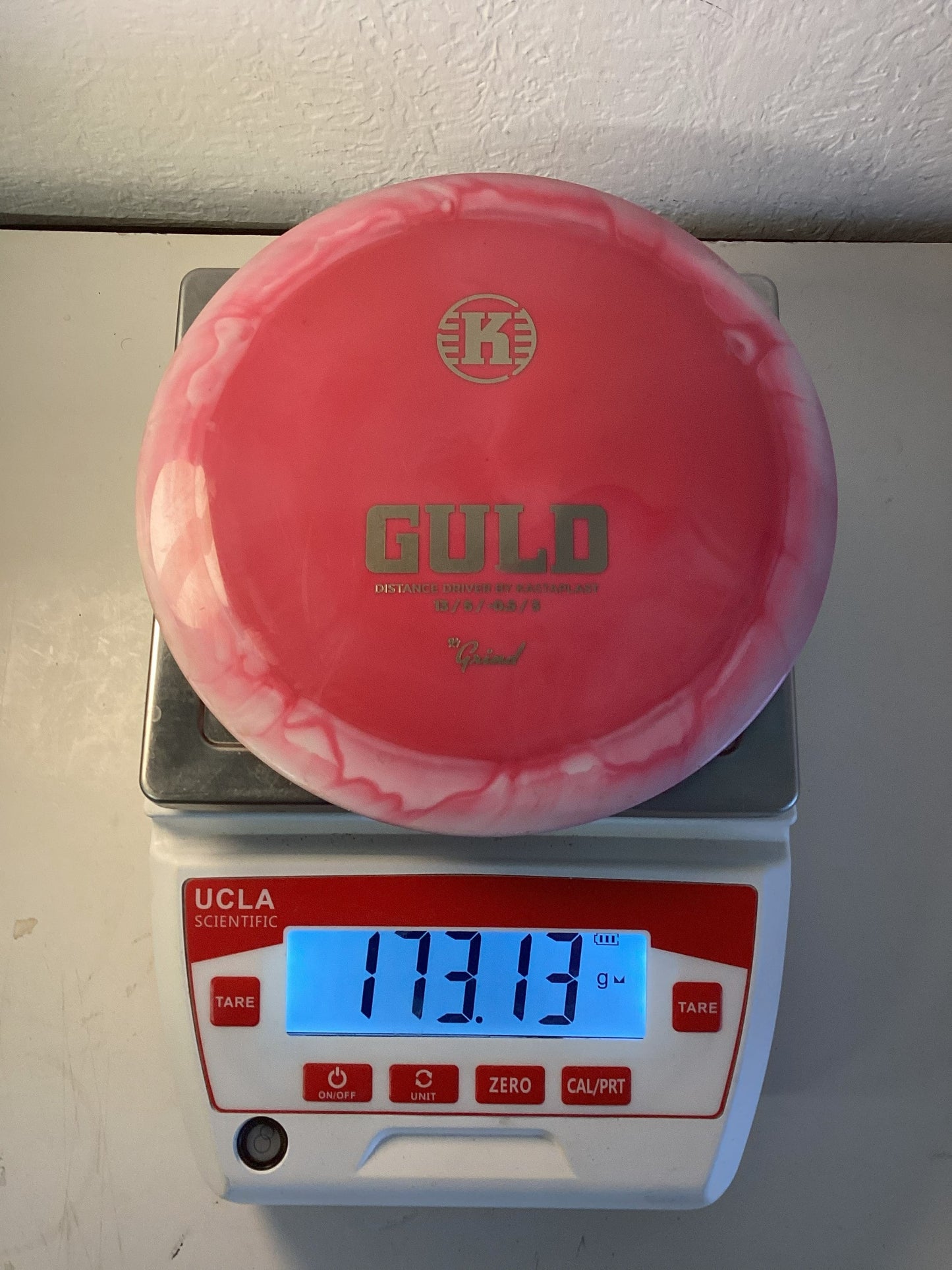Kastaplast-K1-Guld-Pink Swirl-173.13g PRE-OWNED