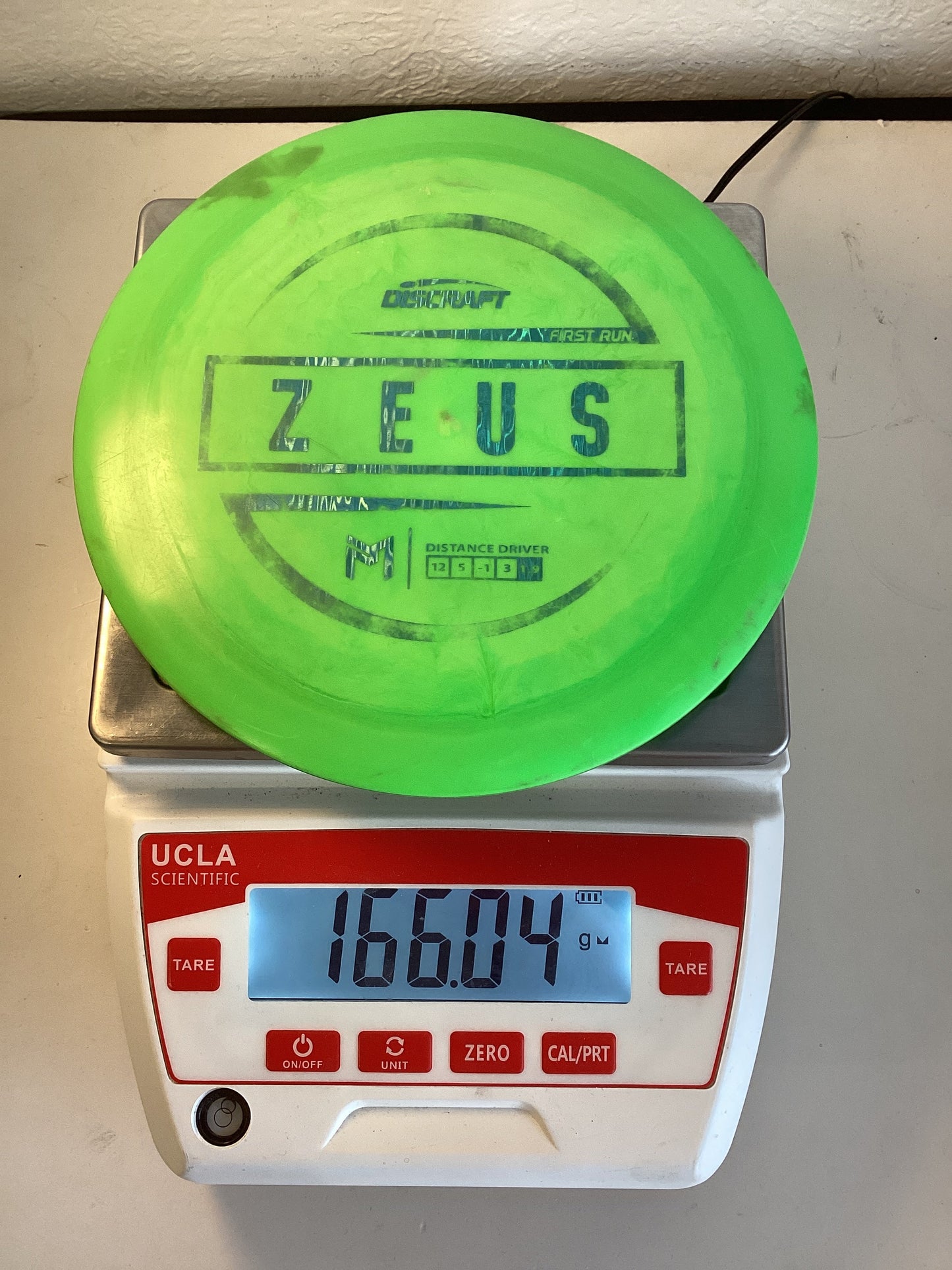Discraft-ESP-Zeus-Green-166.04g PRE-OWNED