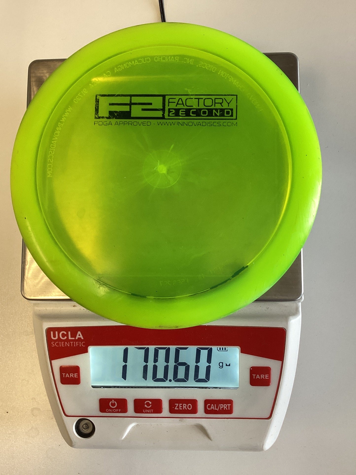 Innova-Champion-Destroyer-F2-YellowGreen-170.60g PRE-OWNED