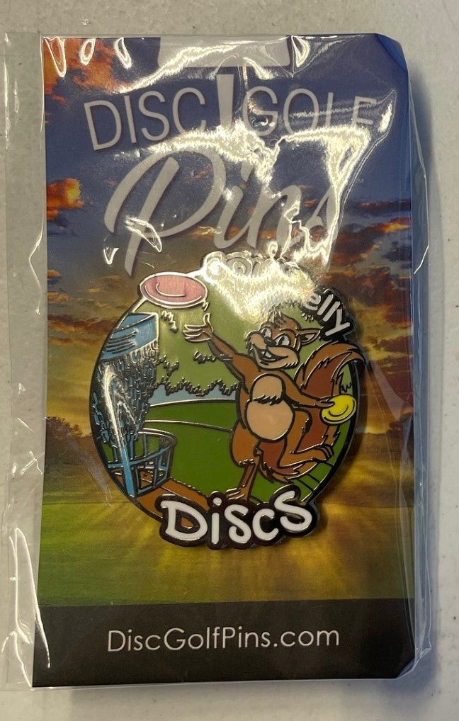 Squirrelly Discs Pin