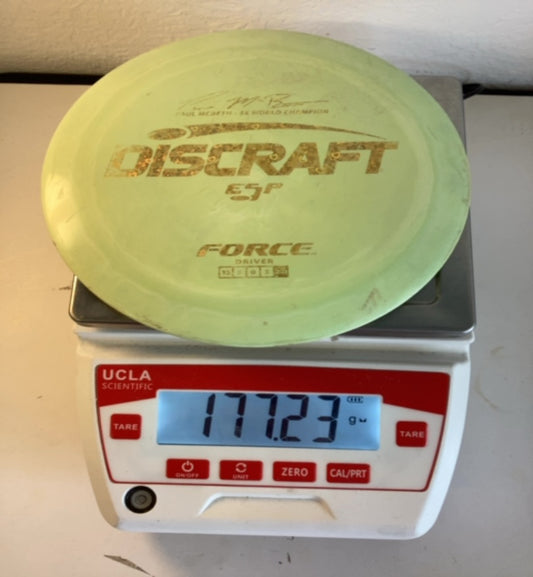 Discraft-ESP-Force-Green-177.23g PRE-OWNED