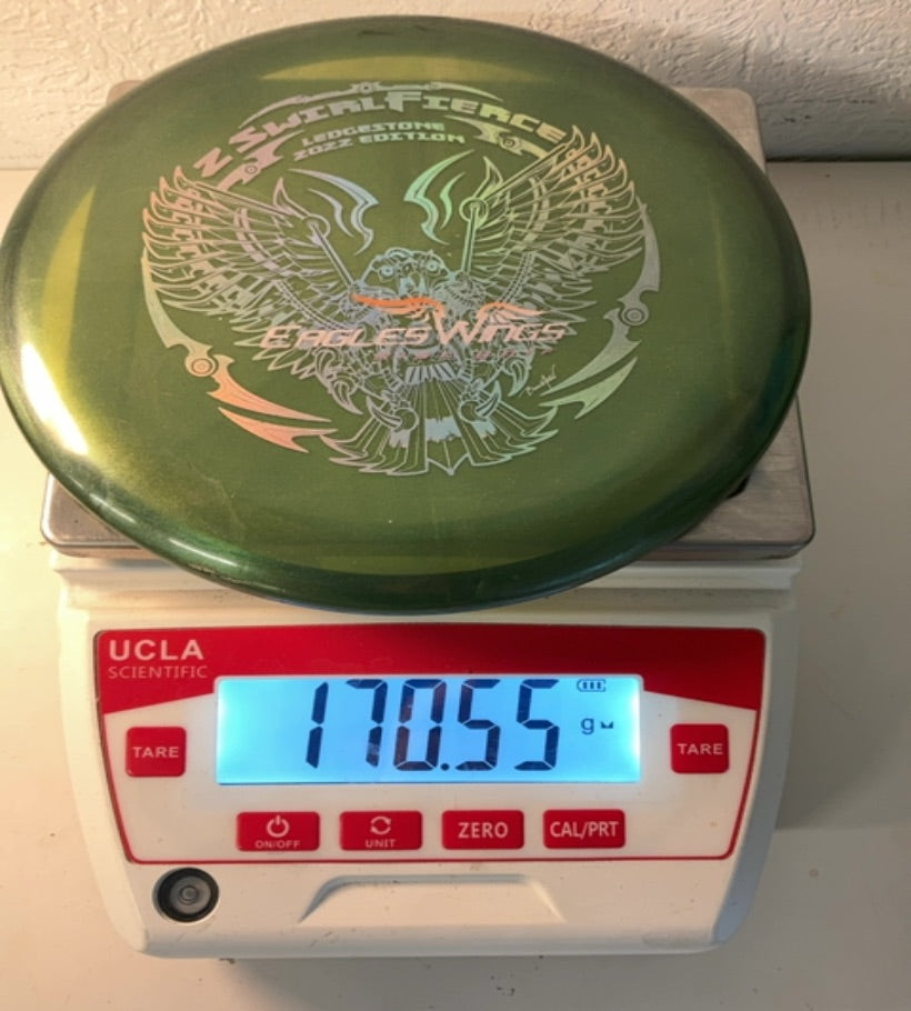 Discraft-Z Swirl-Fierce-Green-170.55g PRE-OWNED