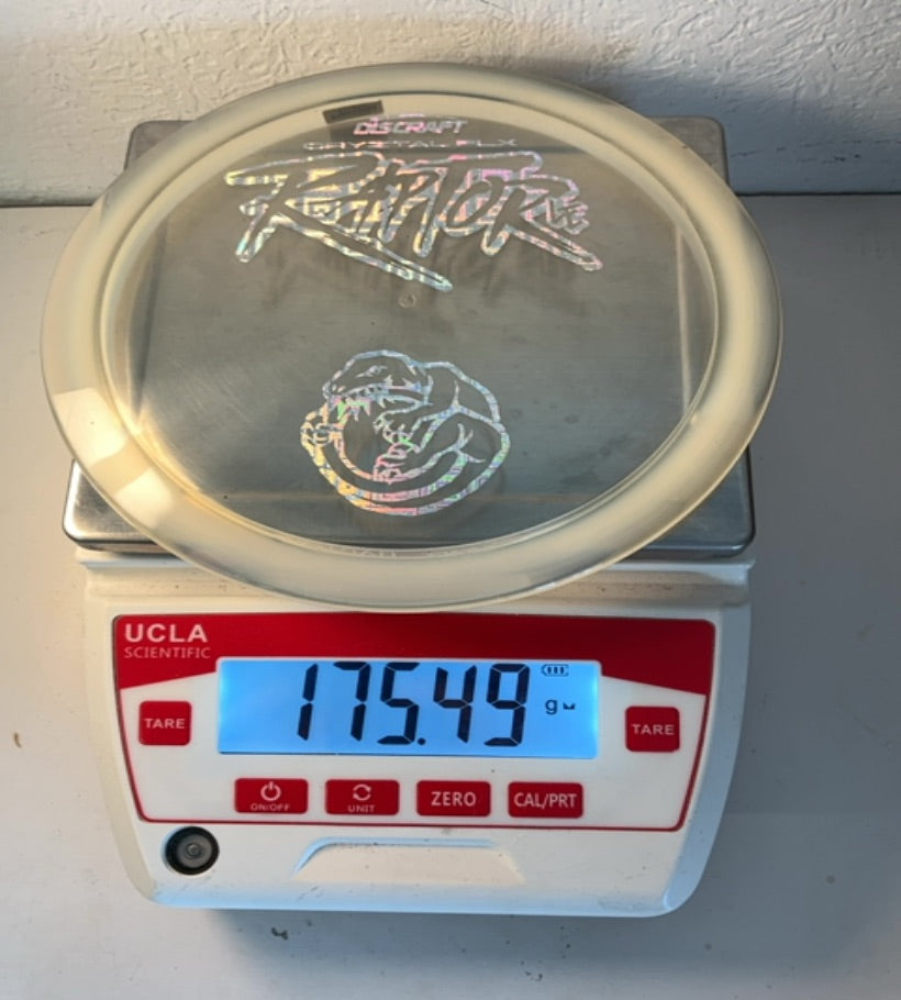 Discraft-Cryztal FLX-Raptor-Clear-175.49g PRE-OWNED