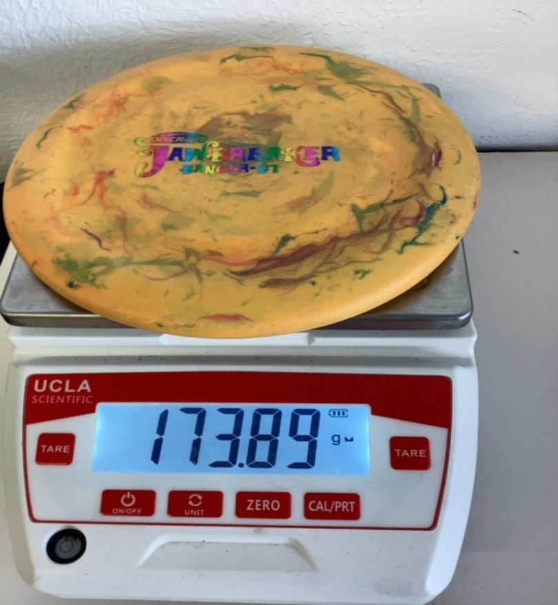 Discraft-Jawbreaker-Banger GT-Yellow- Rainbow-173.89g PRE-OWNED