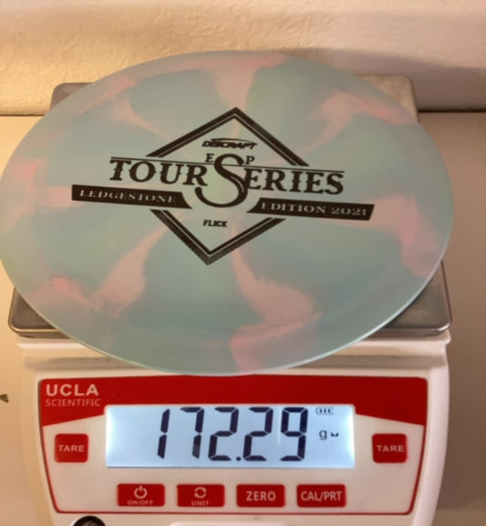 Discraft-ESP-Flick-Ledgestone-Tour-Series-2021-Cotton-Candy-172.29g PRE-OWNED