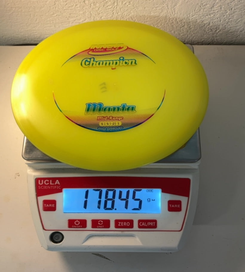 Innova-Champion-Manta-Yellow-178.45g PRE-OWNED