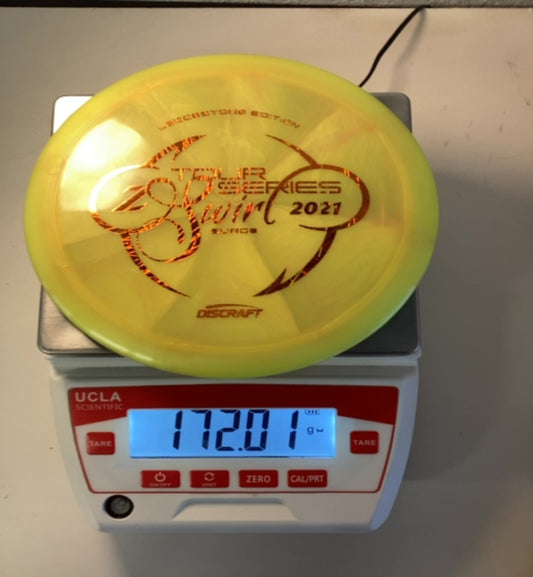 Discraft-Z Swirl-Surge-Yellow-172.01g PRE-OWNED