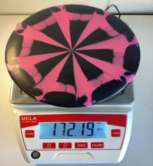 Meridian-Discs-Marbled-Graphite-Tundra-Pink-Black-172.19g PRE-OWNED
