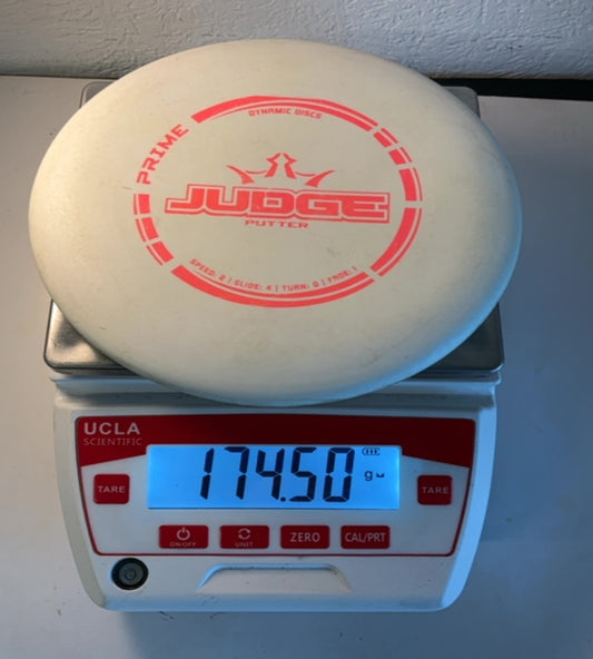 Dynamic Discs-Prime-Judge-White-174.50g PRE-OWNED