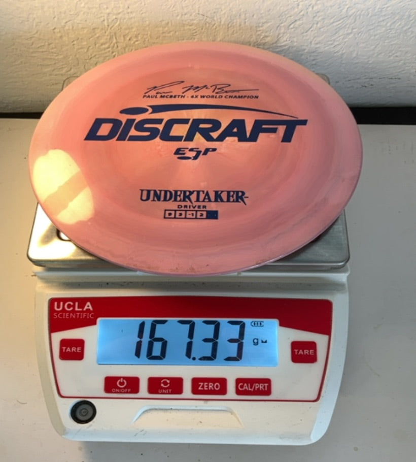 Discraft-ESP-Undertaker-Pink-167.33g PRE-OWNED