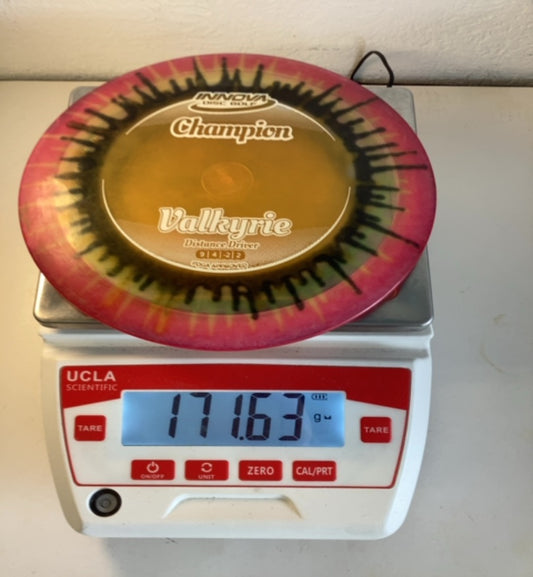 Innova-Champion-Valkyrie-Yellow-splatter-171.63g PRE-OWNED
