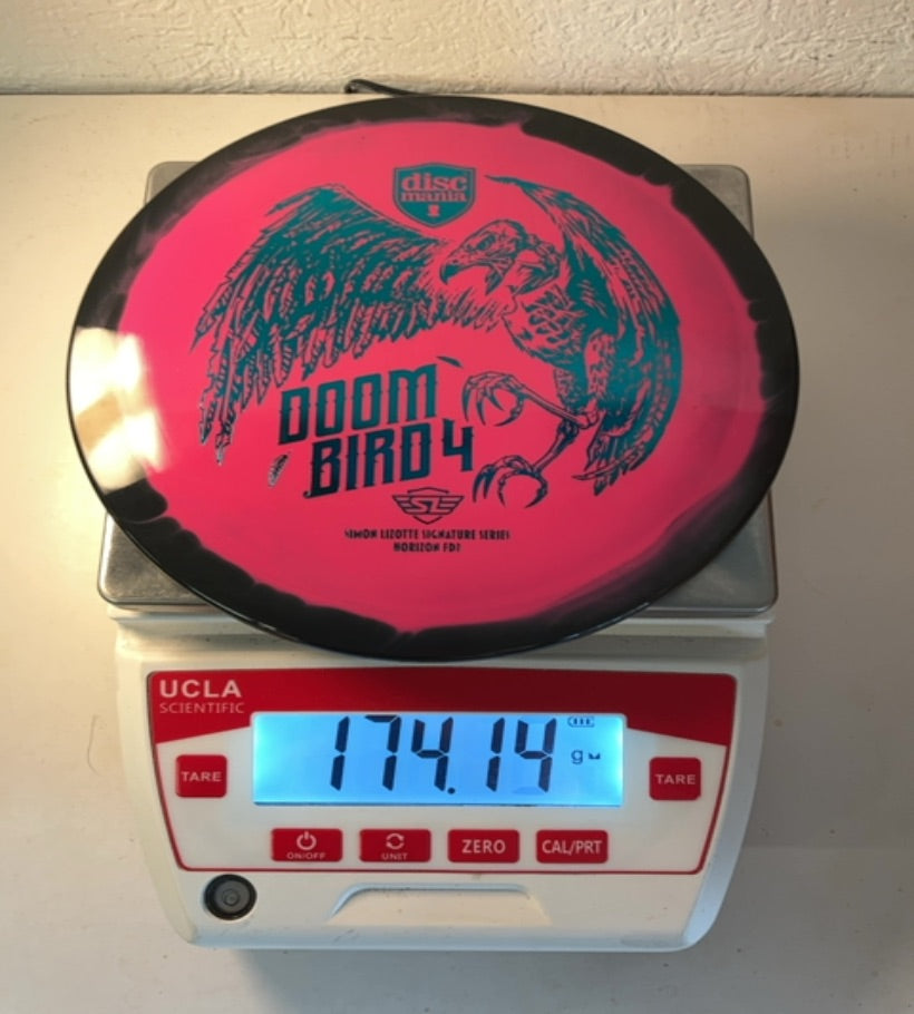 Discmania-Horizon-FD3-Doom Bird 4 Simon Lizotte Signature Series-Pink-174.16g PRE-OWNED *Rare*