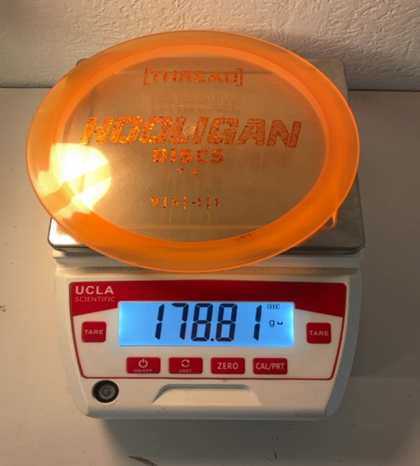 Hooligan Discs-Vision-Thread-Orange-178.81g PRE-OWNED
