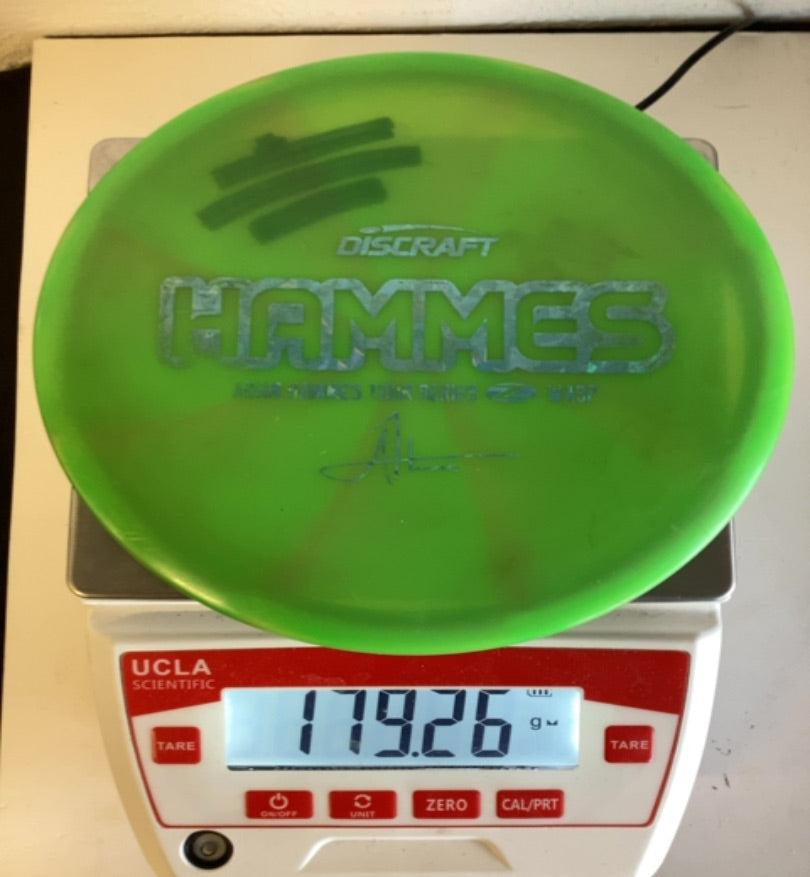 Discraft-Z-Wasp-Adam-Hammes-tour-series-Green-179.26g PRE-OWNED